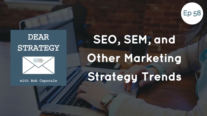 Dear Strategy Episode 58 - SEO, SEM, and Other Marketing Strategy Trends